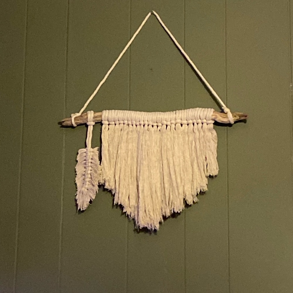 Handcrafted wall macrame